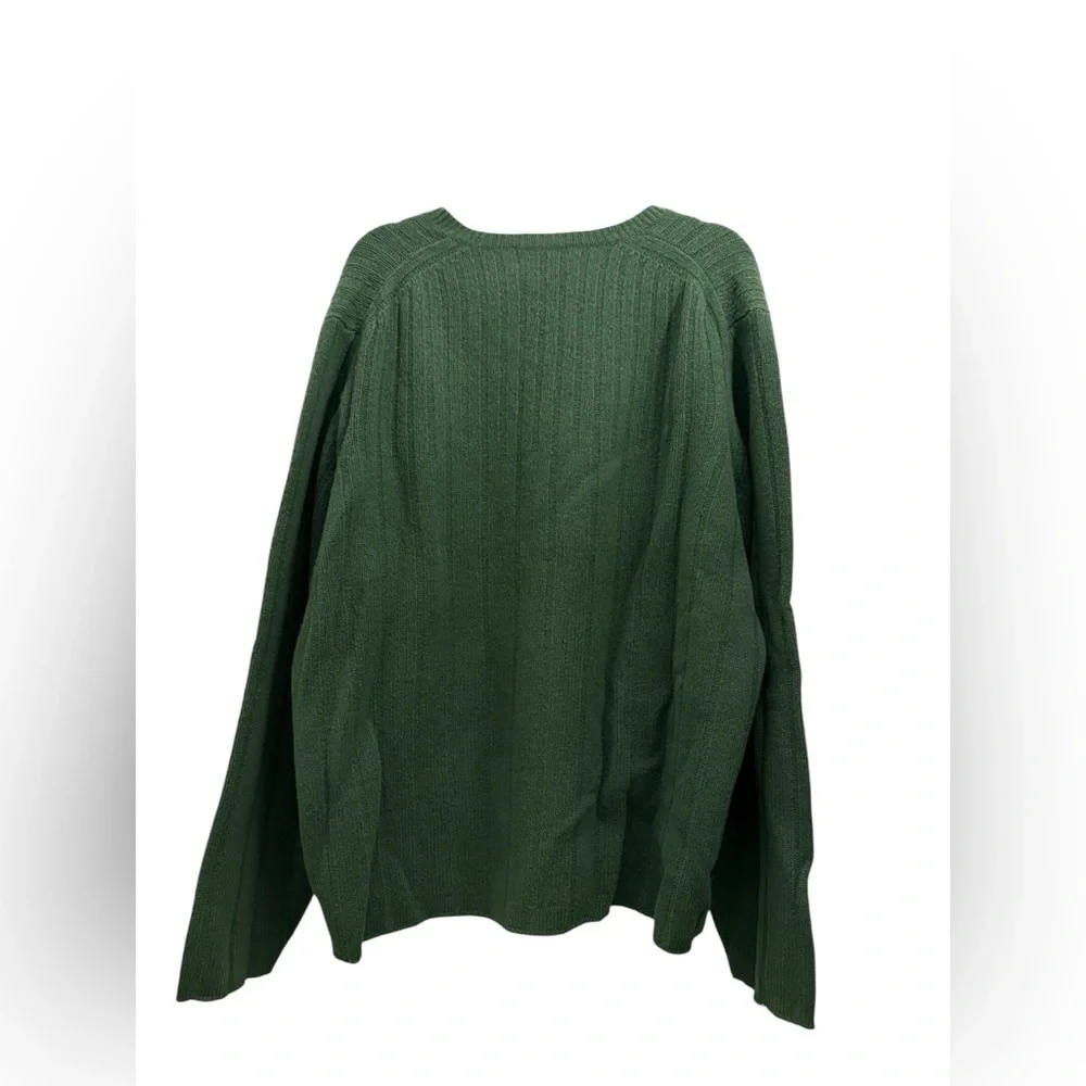 J. Crew Men's Forest Green Wool Sweater Size XL
